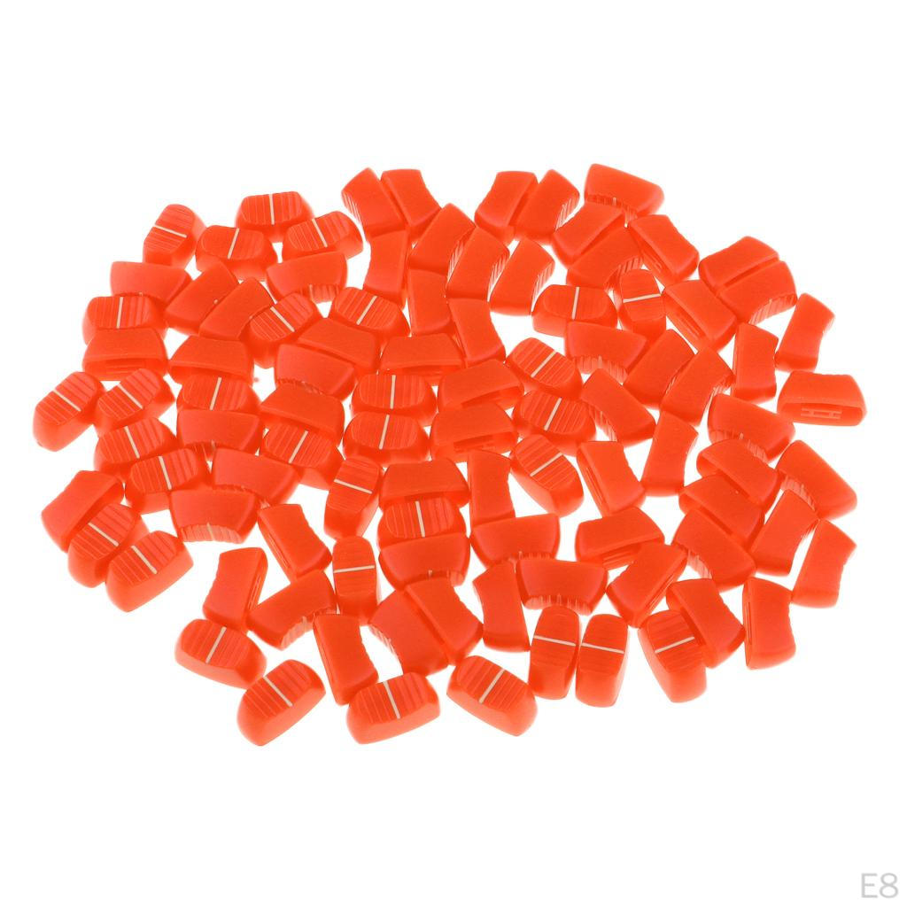 100 Pcs Audio Mixer Console Fader Knobs 4mm