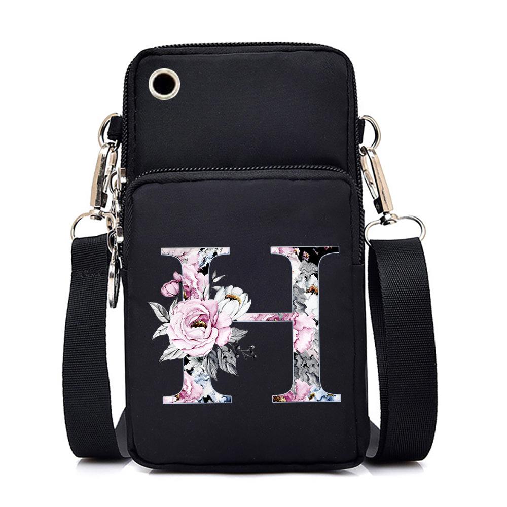 Printed casual portable messenger bag new shoulder bag multi-function fashion mobile phone bag