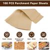 Unbleached Precut Parchment Paper for Baguette Bread Pan - 100-Pack Disposable Baking Sheets for Sourdough French Bread Pans, Non-Stick Baking