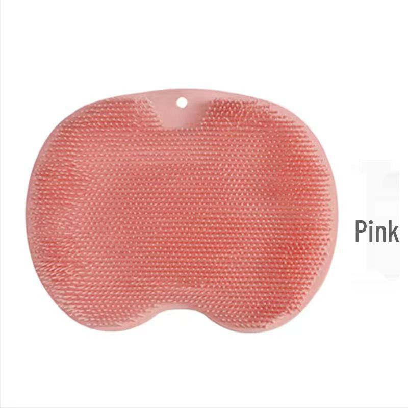Silicone Non-Slip Bath Mat: Foot and Back Massager, Anti-Itch, For Rubbing and Washing