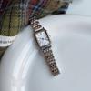 Square Watch Female Style Student Simple Temperament Retro Fashion Classic Niche Design Roman Scale Women'S Watch