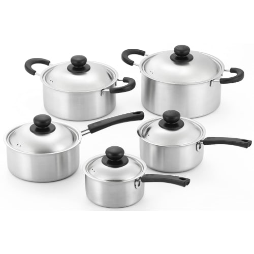 Yoshikawa Cook Easy Saucepan, 14cm, Gas and Induction Compatible, Stainless Steel, Made in Japan, SJ3318, Silver