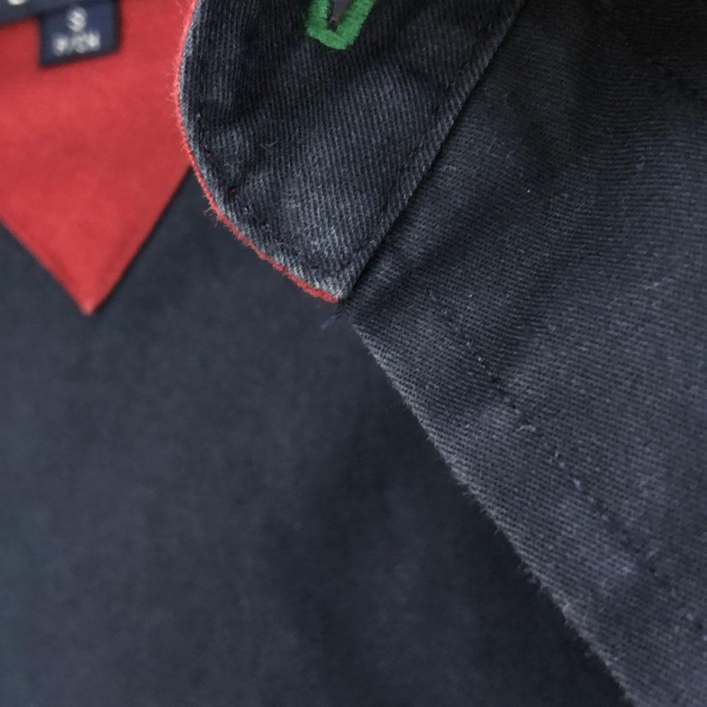 Tommy Hilfiger 90s Flag Tag Logo Embroidery Long Sleeve Button Down Shirt Men's Used