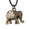 45cm Necklace Leather Chain Big Elephant And Horse Wedding Jewelry Findings QN027