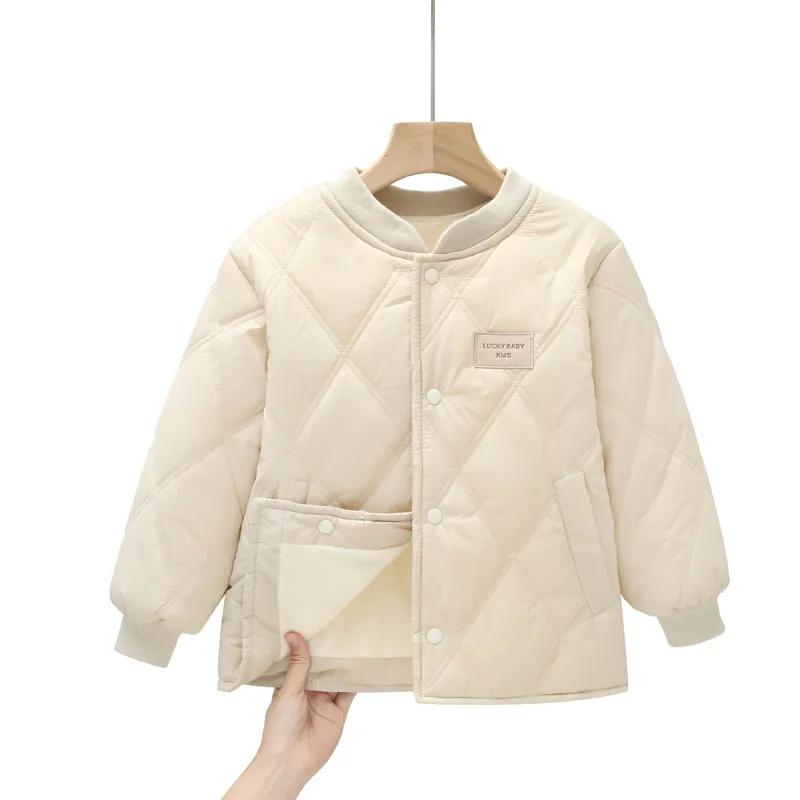 Children Autumn Sports Casual Outerwear Kids Winter Padded Jackets Boys Girls Thick Warm Coats Quilted Bottoming Jacket
