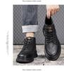 2024 Men's High-Top Martin Boots - Thickened Autumn/Winter Plus Velvet Cotton Sneakers