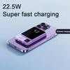 10,000mAh Mini Magnetic Wireless Power Bank (15W), LED Display, Type-C Port — Ideal for Outdoor & Emergency Use