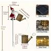 Christmas Solar Kettle Lights Garden Lawn Decorations Santa Claus Kettle Ground Lamp Solar LED Night Lights xmas Outdoor Decor