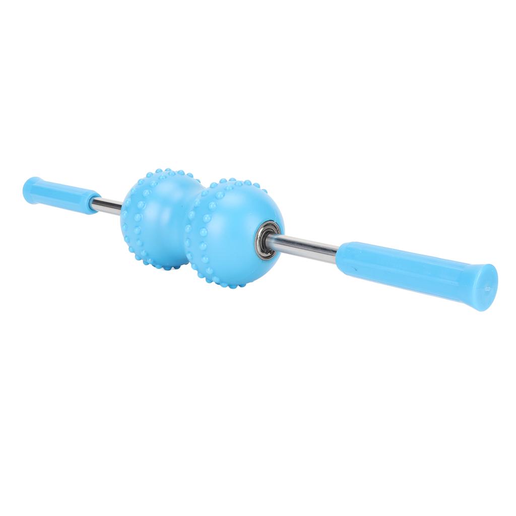 Fascia Muscle Roller Dual Ball Deep Tissue Massaging Reduces Pain Fascia Roller for Legs Neck