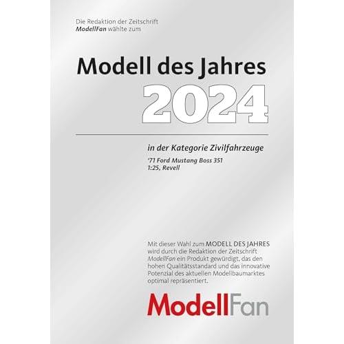 German Revell 1/25 71 Mustang Boss 351 Plastic Model 07699