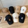 C Letter Embroidery Baseball Cap Sun Protection Peaked Cap Breathable Outdoors