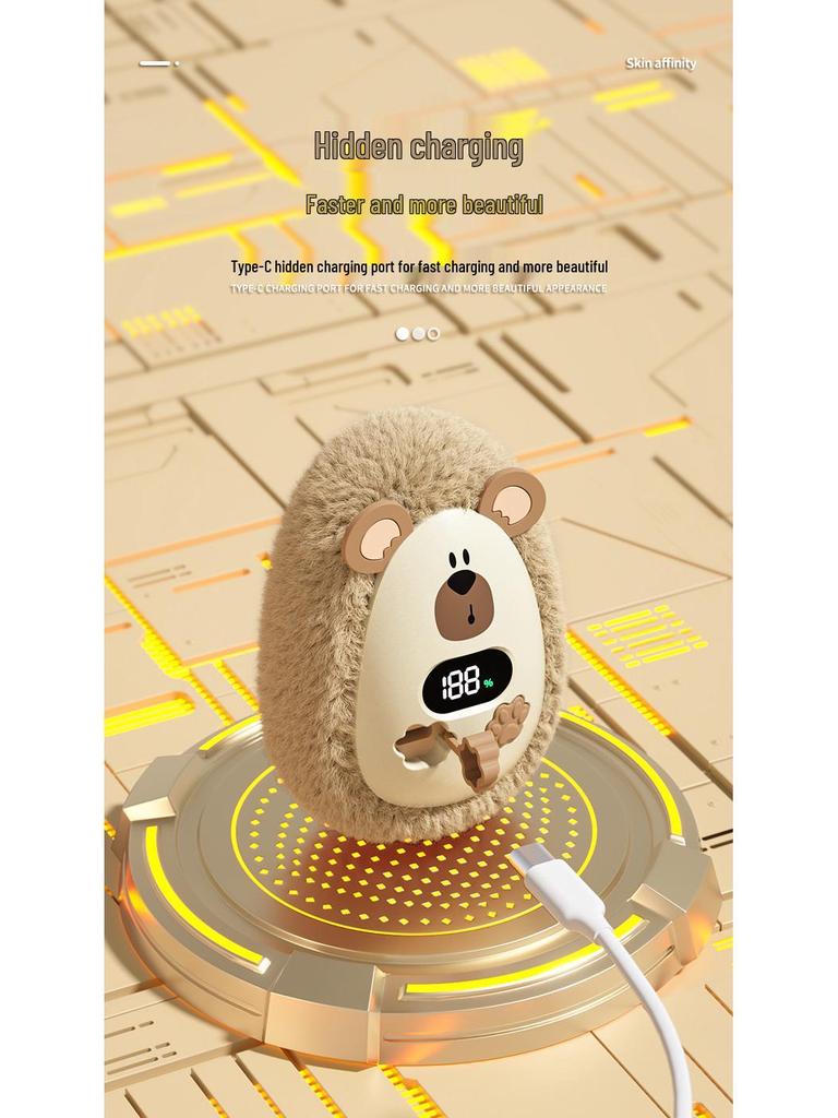 2024 USB Rechargeable Mini Plush Pet Hand Warmer