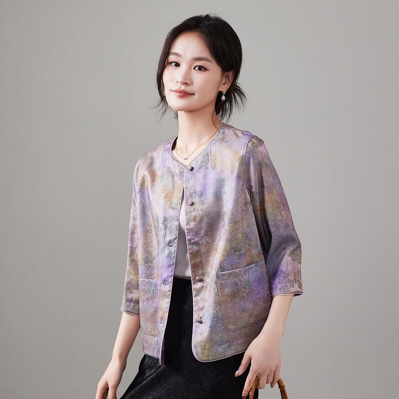 SOFSIL Women's 2026 Spring New Chinese Style Printed Coat