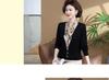 Mom's 2026 Stylish Spring T-Shirt: Faux Two-Piece Autumn Blouse for Middle-Aged Women