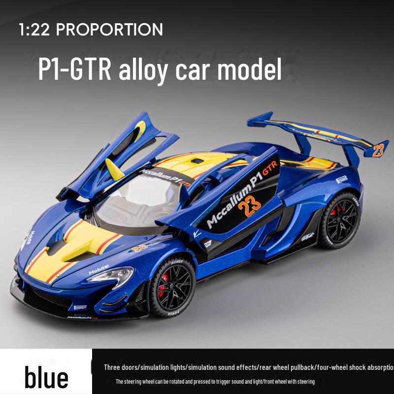 

1:22 McLaren P1 GTR Alloy Model Car Toy - Sports & Rally Edition синий
