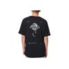 Li-Ning Wade Series Letter Logo Printed Round Neck Short Sleeve T-Shirt Unisex Tops Black AHSS641-1
