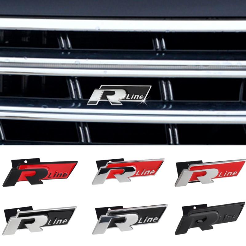 AABIR1 3D Samolepka s logem znaku na přední mřížku a kufr auta Pro R Rline Logo Znak VW Volkswagen Polo Passat Golf Jetta CADDY Rline GTI GTD Samolepka