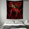 C Ronaldo Wall Tapestry Aesthetic Wall Hanging Printed Fabric Blanket Decorative Tapestries for Bedroom Living Room Home Decor