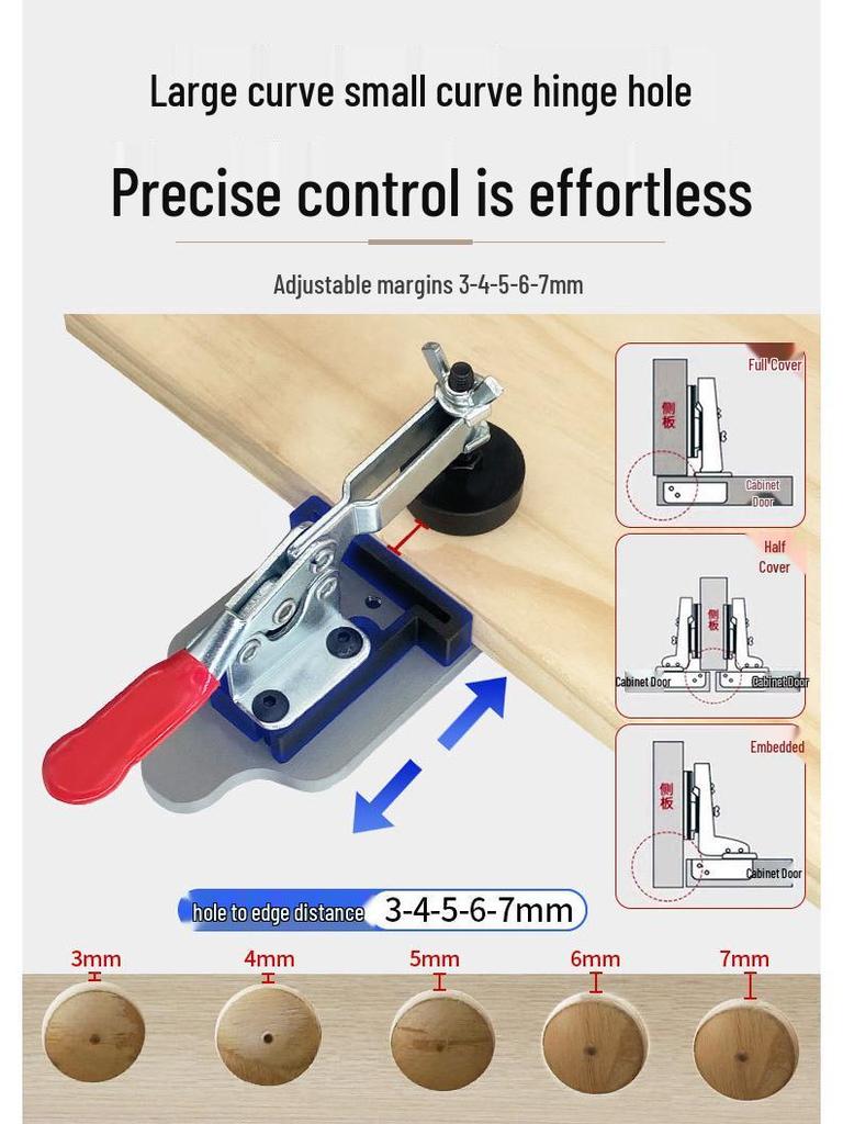 35MM Aluminium Holzbearbeitungs Scharnierbohrer und Positionierer Werkzeug