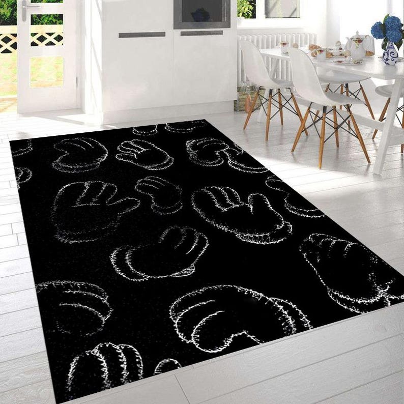 

Hypebeast Street Rug - Black Washable Custom Carpet for Kids & Living Room, Urban Fashion Home Decor 60*90cm