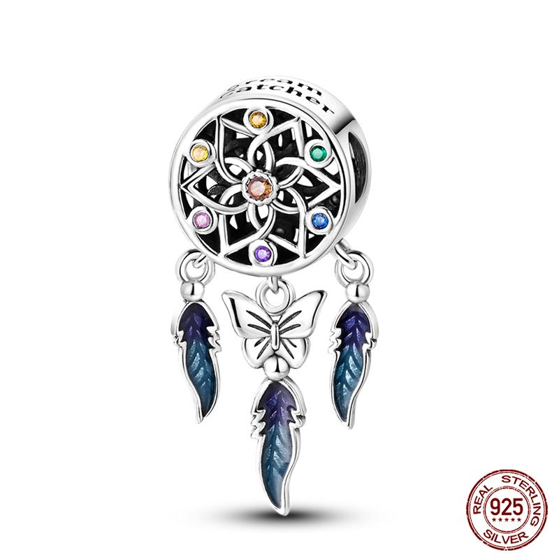 Fashion Copper Colorful Dreamcatcher Charms Beads Fit Qikaola Original Bracelets Exquisite Diy Jewelry Gifts