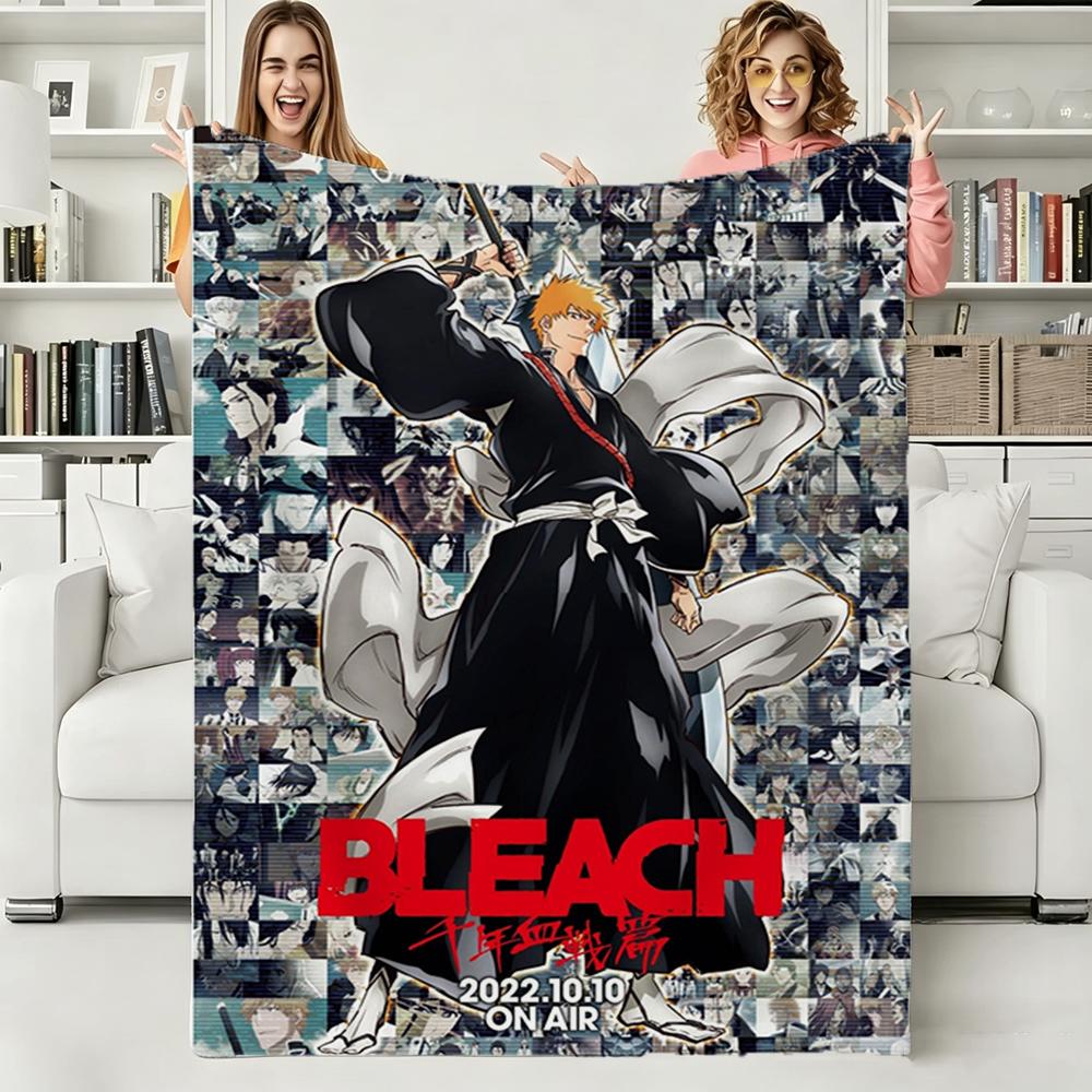 B-Bleach-Thousand Year Blood War 2026 TV Soft Warm Flannel Blanket Art For Bedroom Wall Living Room Decor Bed Picnic Office Gift