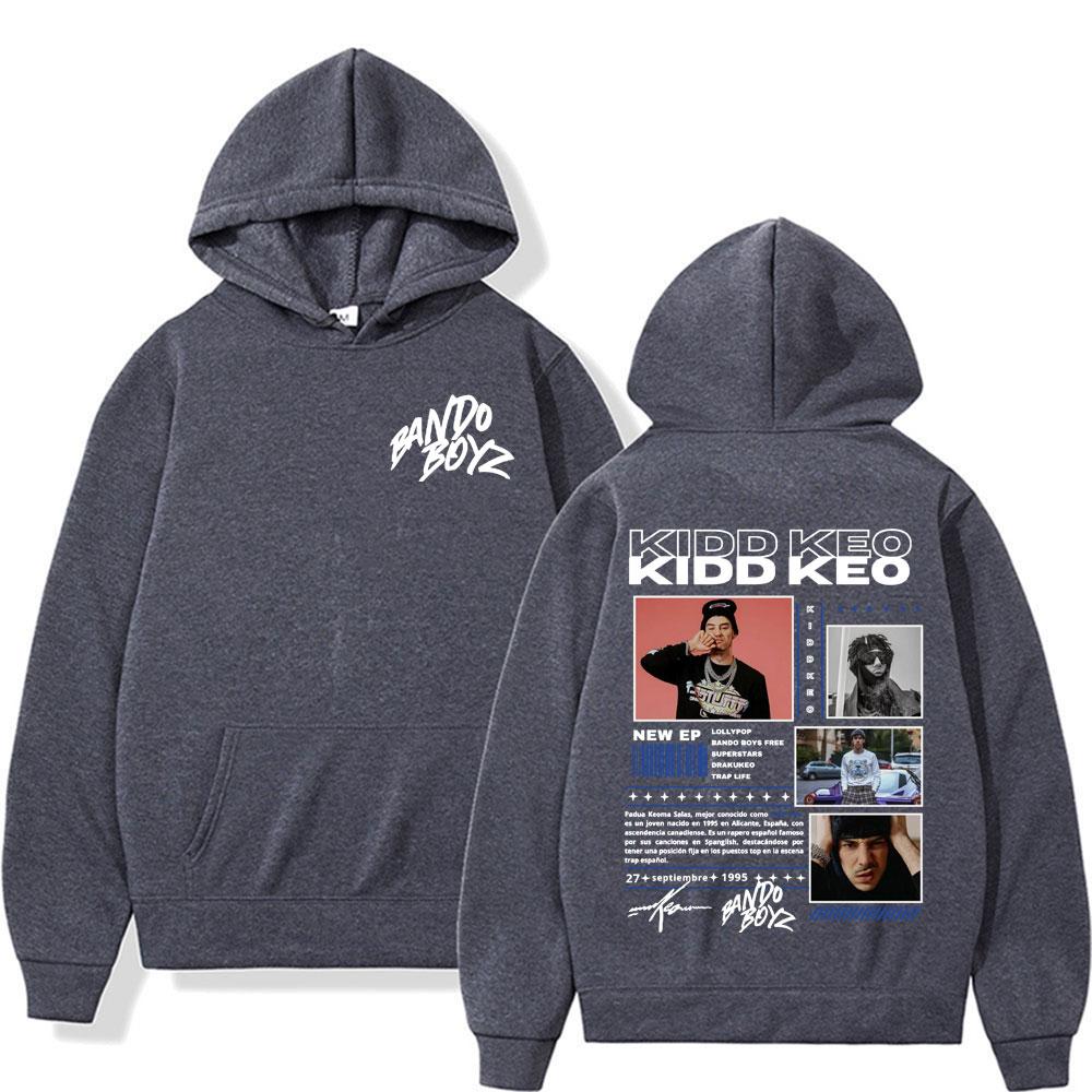 Rapper Kidd Keo Bando Boyz Tour Merch Sweatshirt Herren Damen Harajuku Hip Hop Punk Street Hoodies Lässiger Komfort Übergroßer Hoody