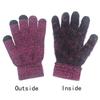 3Pcs Winter Knitted Hat Scarf Gloves Set Fleece Lined Warm Beanie Touch Screen Gloves for Women Men Outdoor Cycling