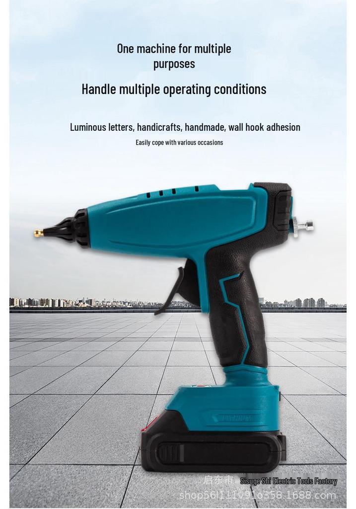 Portable Wireless Hot Melt Glue Gun for DIY and Household Use