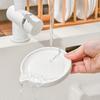1 Pc White Ceramic Garlic and Ginger Grater Plate for Potato Mash, Vegetable and Fruit Puree, Manual Grinding Dish