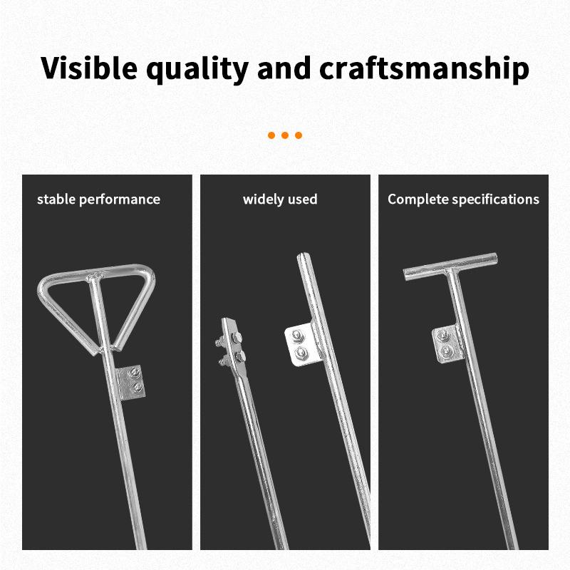 Galvanized Grounding Rod For Household Outdoor Lightning Rod For Lighting Protection