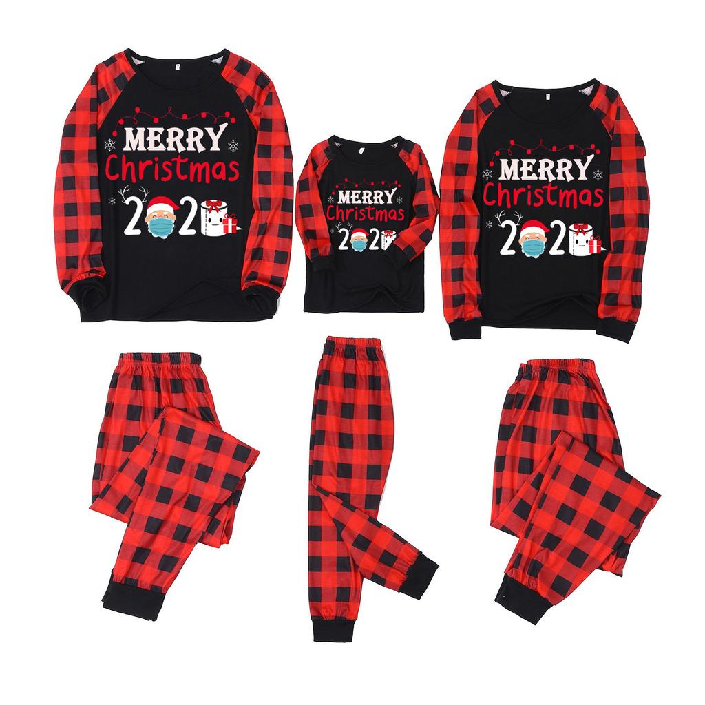 Buy Merry Matching Christmas Pajamas for Family Women Men Kids Red ...