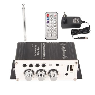 Car Power Amplifier 2 Channel Bluetooth 5.0 Digital Mini HIFI Stereo Power Amplifier with Remote