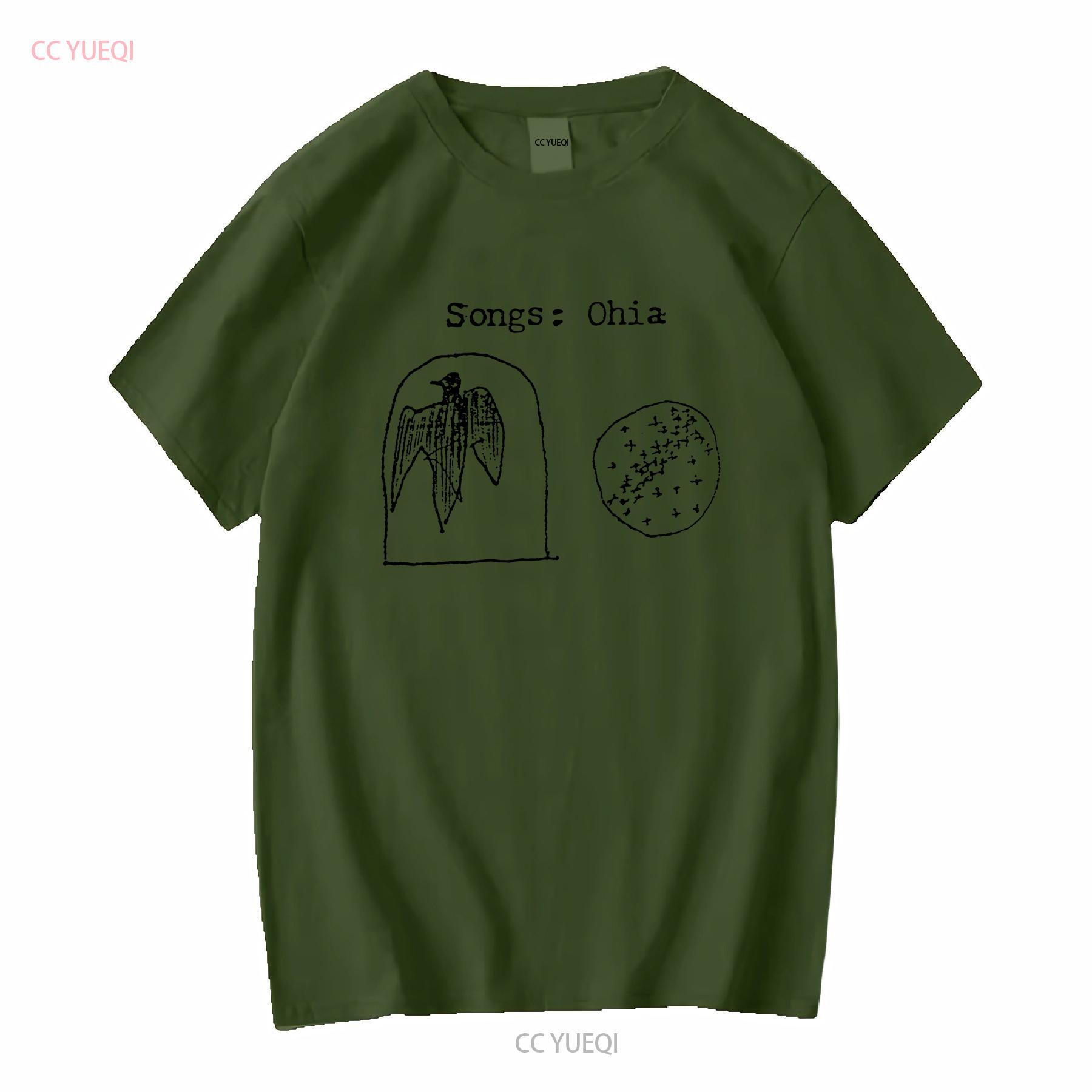 

Songs Ohia T Shirt long or short sleeves vintage Washed Breathable designer clothes Soft graphic Casual streetwear homme L