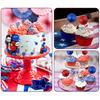 97PCS Ball Cake Toppers Cake Decorations Foam Ball Cupcake Picks DIY Cake Insert Toppers for Birthday Party Wedding Baby Shower