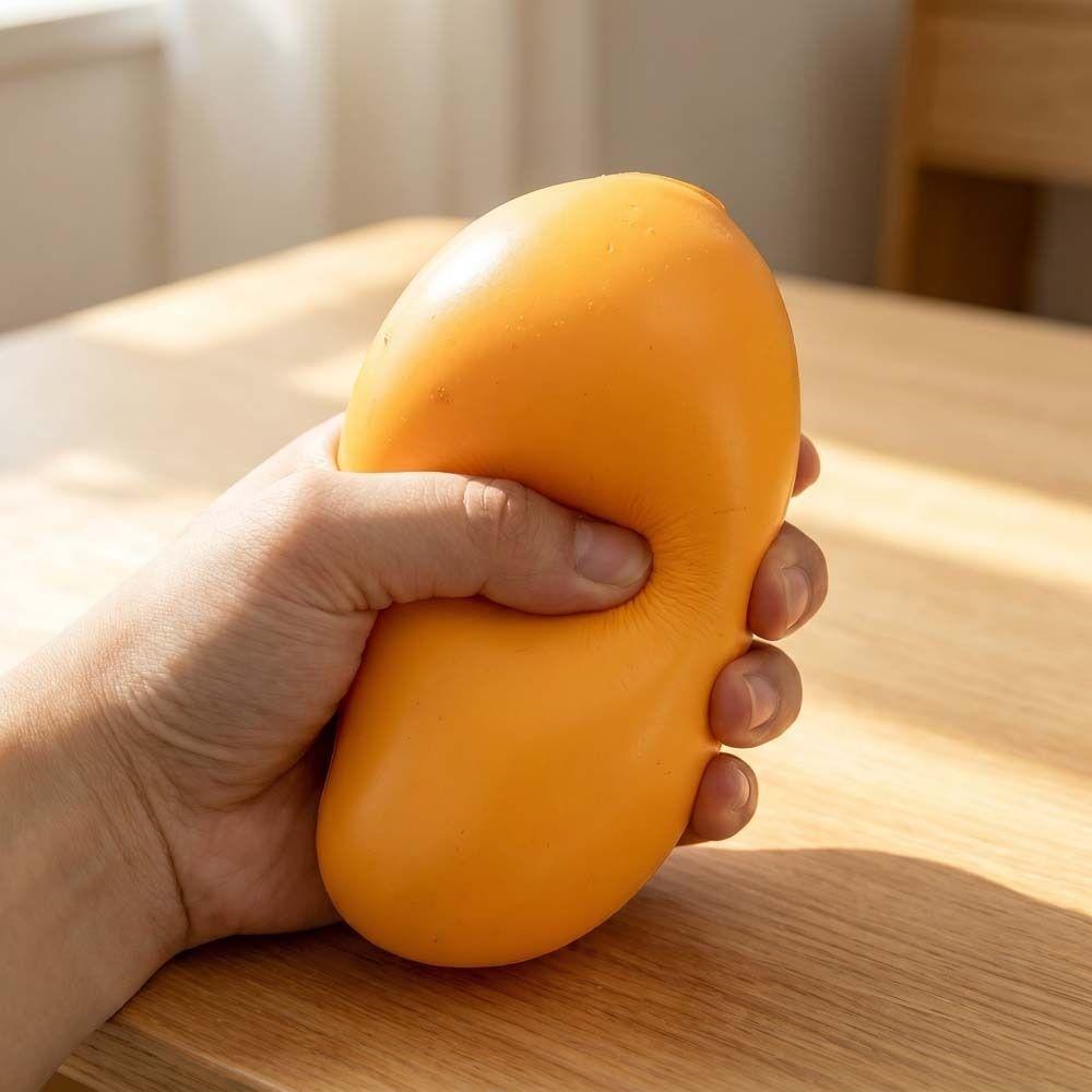 Schnell zurückfederndes Mango-Quetschmodell Superweiches Simulationsfrucht-Knet-Mango-Spielzeug Klassenzimmer