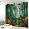 Forest Mushroom Curtain Cloth Bedroom Living Room Balcony Blackout Curtain Office Hotel Insulation Curtain