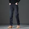 Jeep Men's Autumn/Winter Straight-Leg Warm Denim Jeans