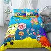 Baby Anime S-Spongebobs Duvet Cover And Pillowcases, Bedding Set Boy Girl Bedroom Decoration Children Single Double Large Size