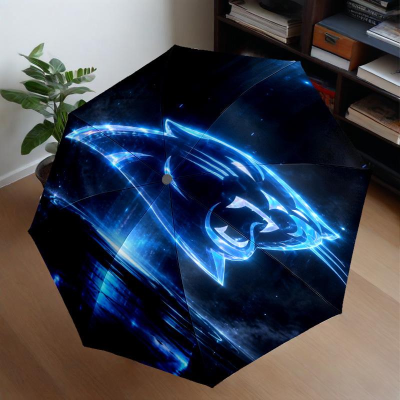 Panthers Helmet Umbrella 8-Frame for Travel, Camping, Casual Lightweight Portable Umbrella, Essential for Every Family Holidays Gift