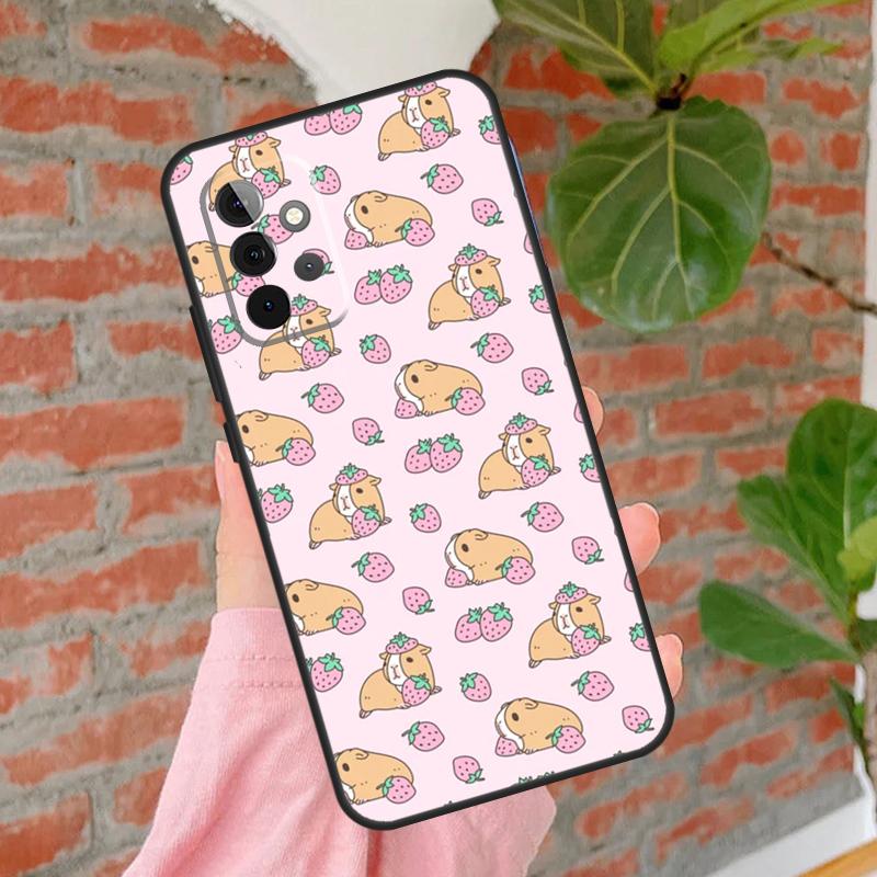 Cute Cartoon Guinea Pig Phone Case For Samsung Galaxy A15 A25 A55 A54 A34 A14 A35 A52 A32 A12 A51 A71 A13 A33 A53