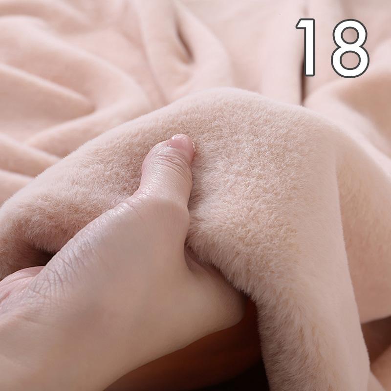 Tissu Peluche Super Doux Polyester Imitation Fourrure de Lapin Rex Épais 50*50cm Pour Fond d'Étalage Comptoir Vêtements de Poupée