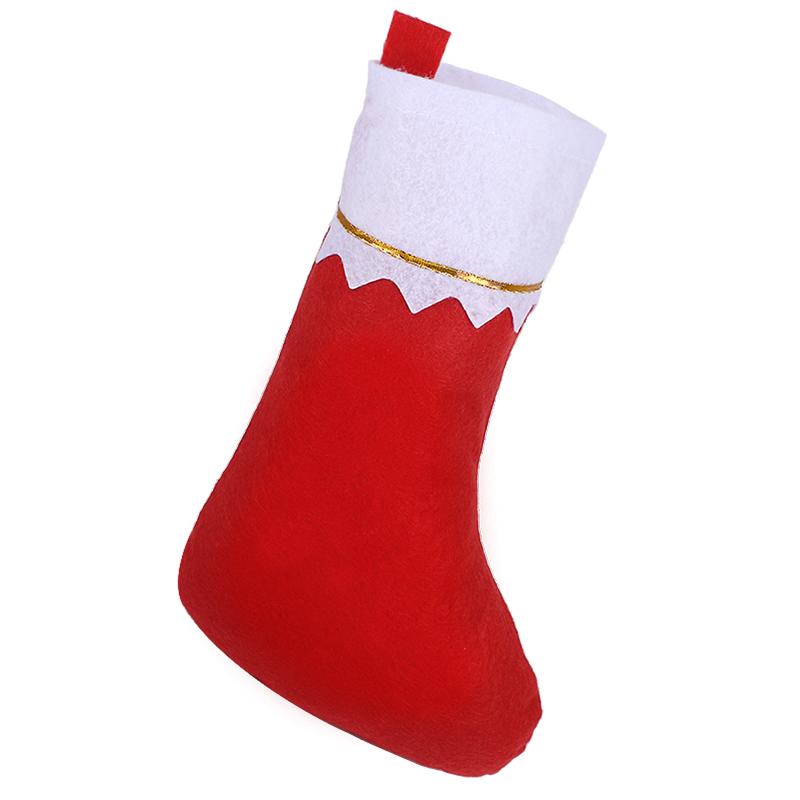 1-6pcs Christmas Stockings Stuffer Xmas Tree Home Fireplace Hanging Socks Gift Candy Bag 2026 New Year Party Decoration Supplies
