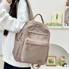 Schoolbag1011 New Lightweight Backpack Women's Bag Fashion Versatile Leisure Travel Backpack College Student Class Commuter School Bag