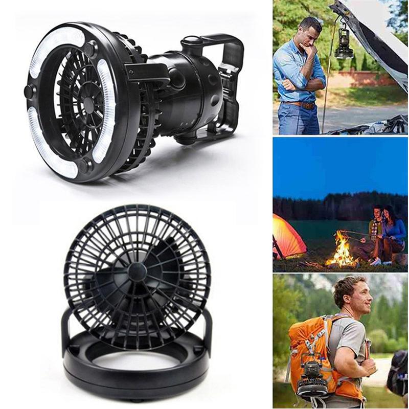 18 LED Fans Portable Camping Lantern with Ceiling Fan 2 IN 1 for Outdoor Hiking Fishing Outages and Emergencies Tent
