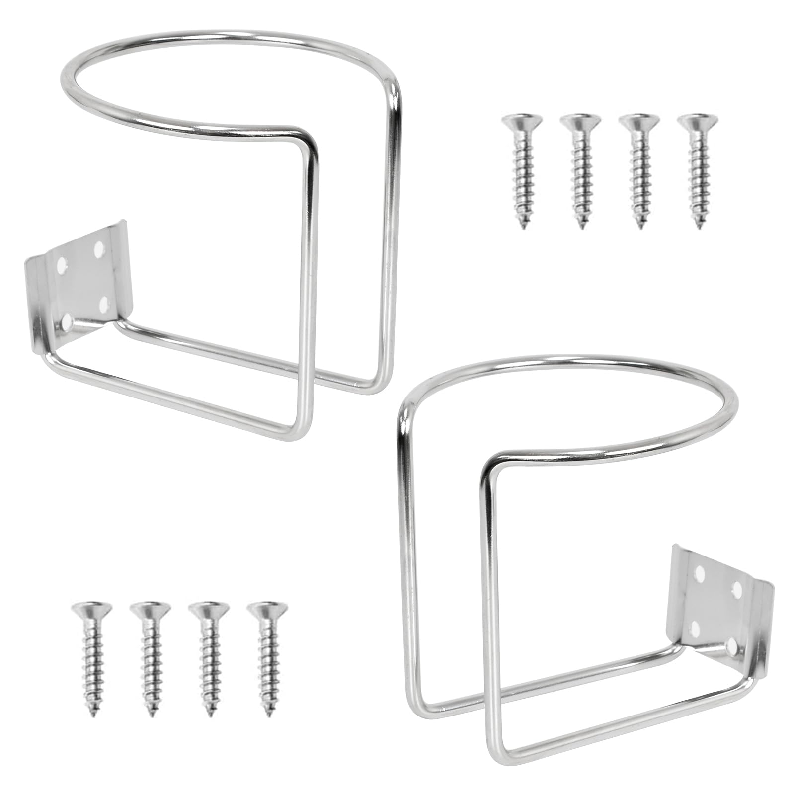 

Metal Cup Holder Drink Holder Cup Holder for Car Bottle Cage Stainless Steel Cup серебряный