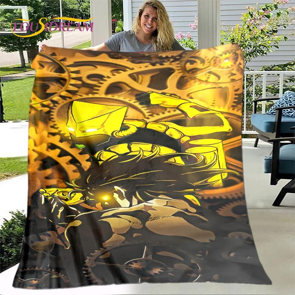 Jojo's Bizarre Adventure Anime Soft Plush Blanket,Flannel Blanket Throw Blanket for Living Room Bedroom Bed Sofa Picnic Cover