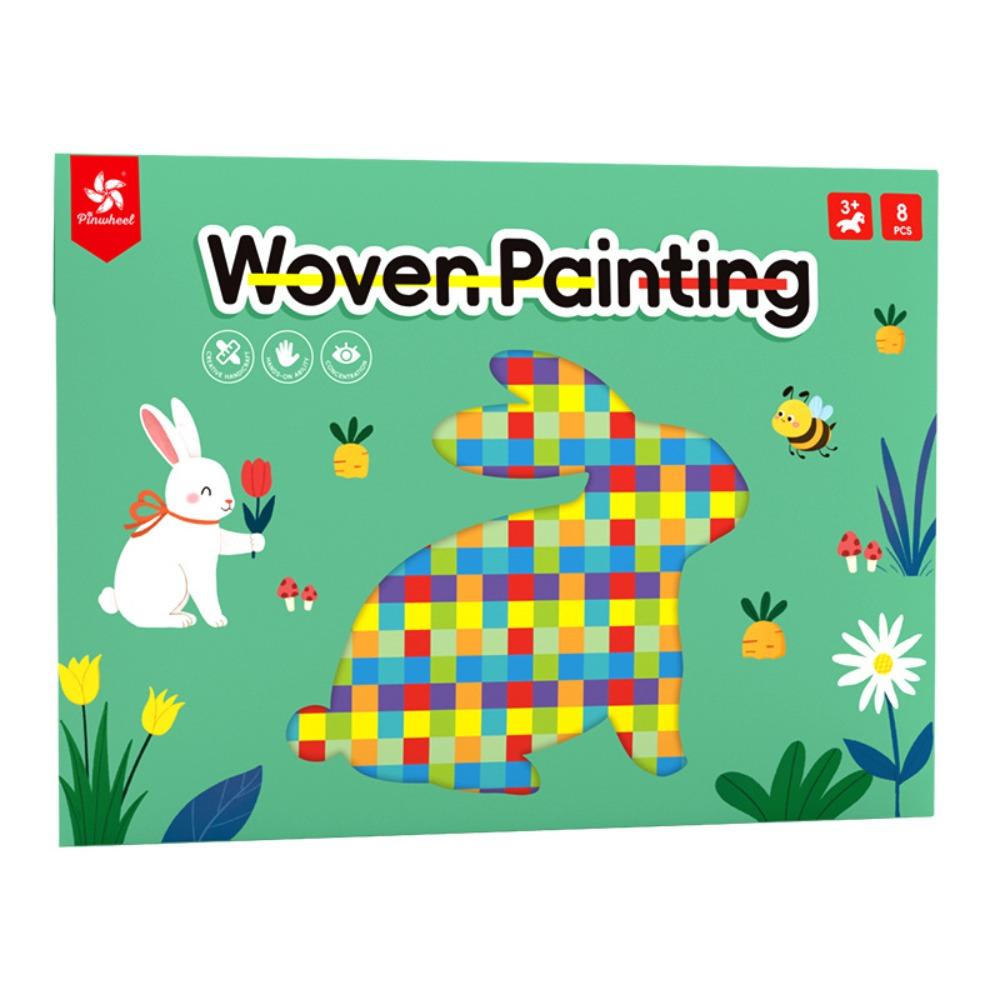 

Sensory Animal Weaving Material Set Art Craft Woven Painting Toys Kids Boys Girls 1set