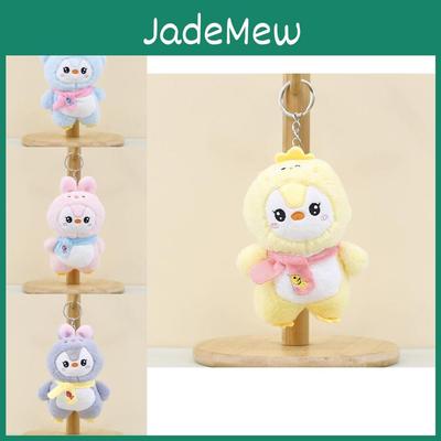 Cute Penguin Keychain Plush Toy Bunny Bear Fluffy Animal Bag Charm