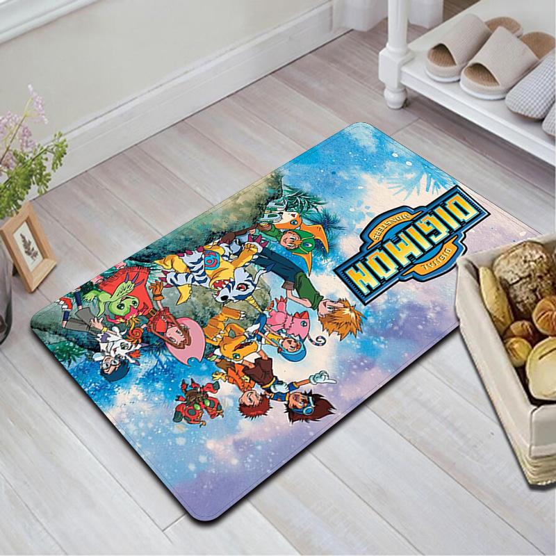 Digimon Rug Floor Mat for Living Room or Bedroom Soft and Comfortable Carpet a Gift for Birthday and Holiday.NFF0928542